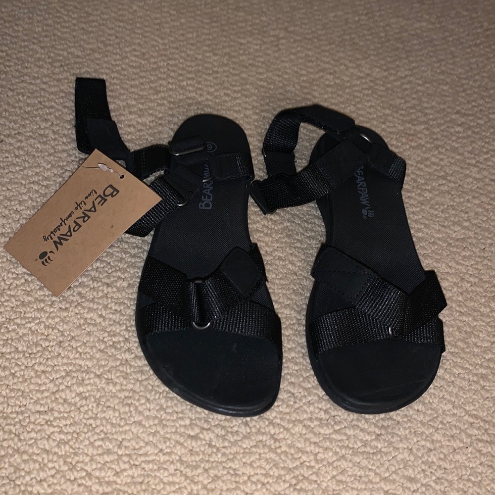Bearpaw black sandals